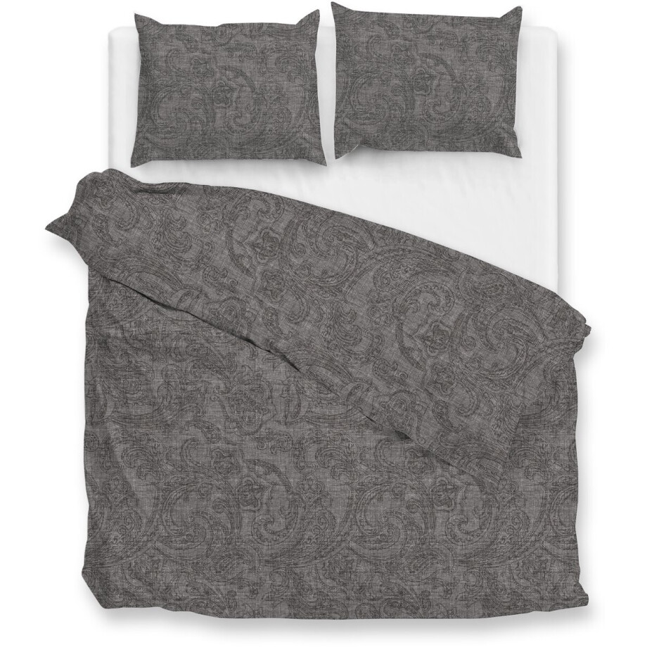 Zohome Dekbedovertrek Paisley-di-Lino - Abstract Bedlinnen - 240x220 - Grijs - Dekbedhoes van 100% Katoen Zohome Dekbedovertrek Paisley-di-Lino - Abstract Bedlinnen - 240x220 - Grijs - Dekbedhoes van 100% Katoen afbeelding 1