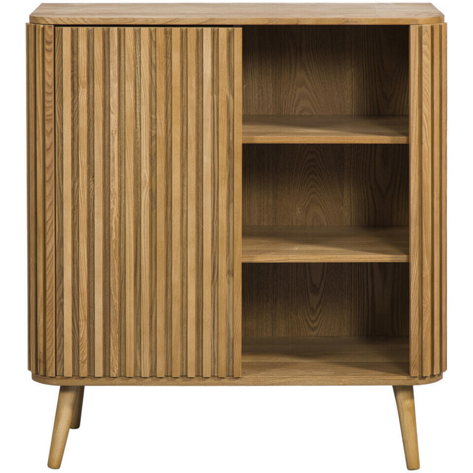 Leen Bakker - Wandkast Patrick - Naturel - 100x90x40 Cm - MDF - Beige Leen Bakker - Wandkast Patrick - Naturel - 100x90x40 Cm - MDF - Beige afbeelding 1