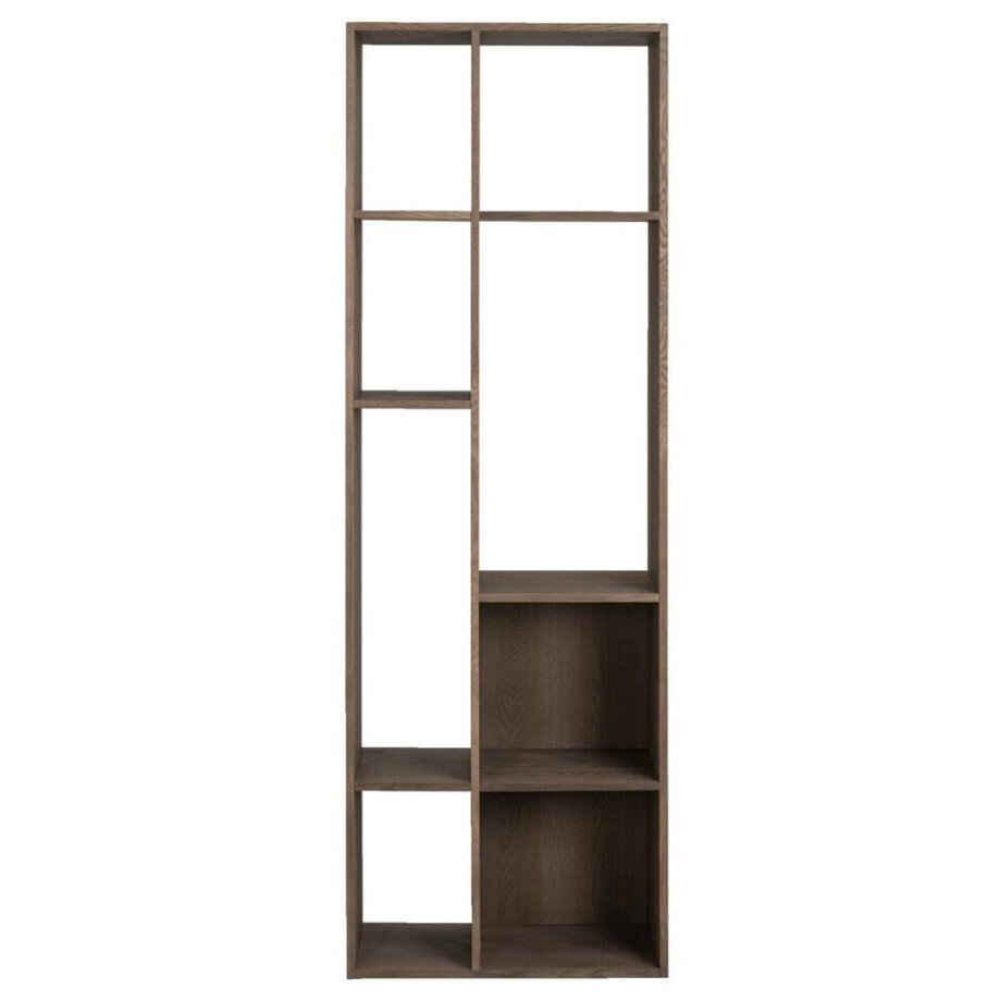 Leen Bakker - Kast Kenzi - Walnoot - 177x59x38 Cm - MDF - Bruin afbeelding 1