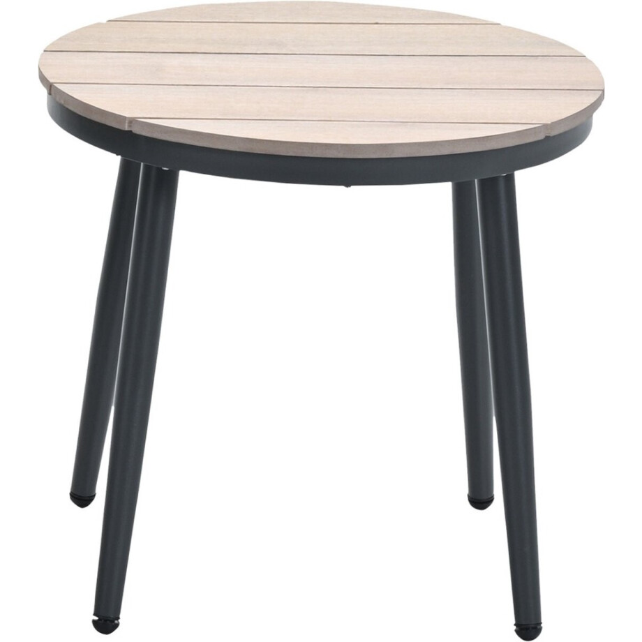 GI Margriet ronde bijzettafel Ø50 cm. - Carbon black afbeelding 1