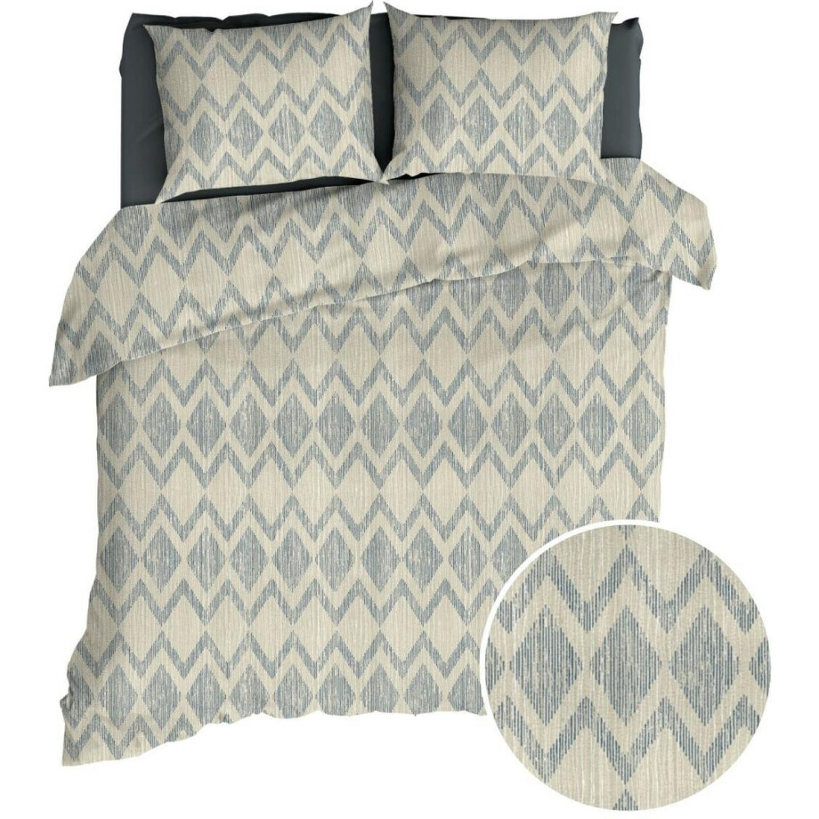 Romanette Dekbedovertrek - Beige Antra Ruiten Katoen - B 200 x L 200 cm/B 200 x L 220 cm - 2-persoons - 14369-200 x 200-220 cm Romanette Dekbedovertrek - Beige Antra Ruiten Katoen - B 200 x L 200 cm/B 200 x L 220 cm - 2-persoons - 14369-200 x 200-220 cm afbeelding 1