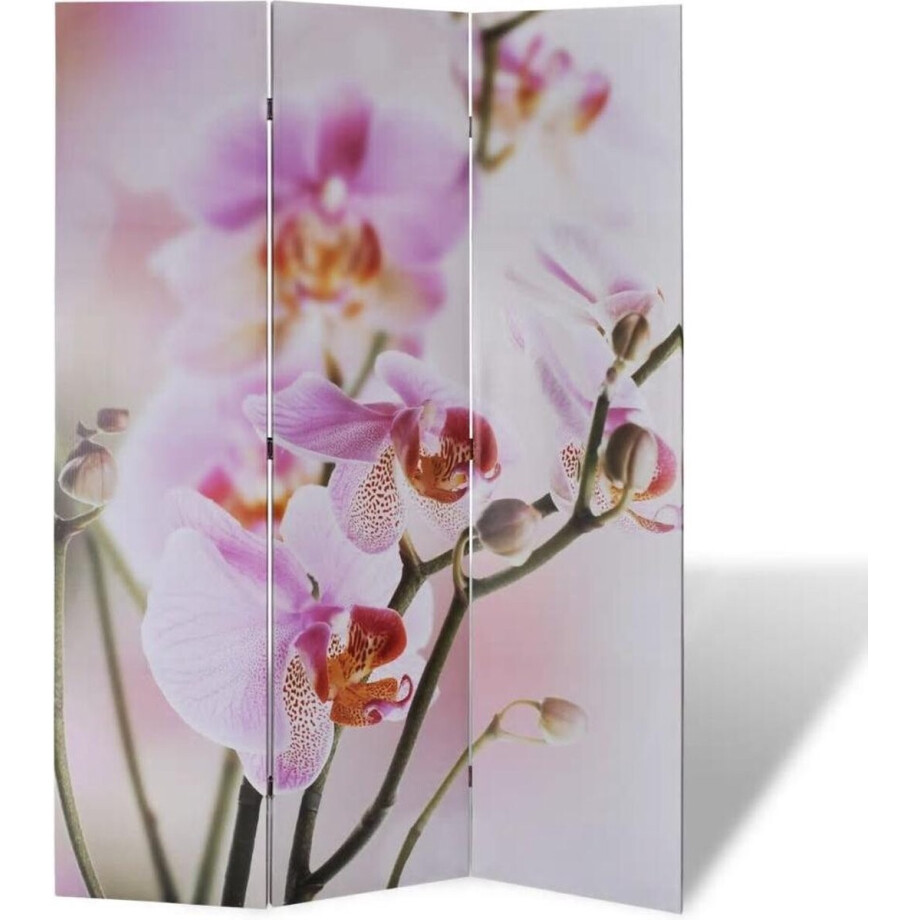 vidaXL - Kamerscherm - inklapbaar - bloem - 120x170 - cm vidaXL - Kamerscherm - inklapbaar - bloem - 120x170 - cm afbeelding 1