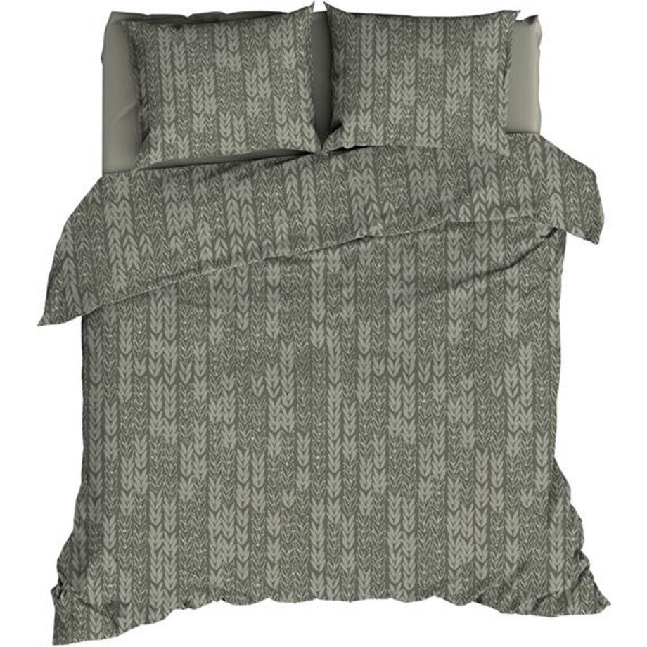 Romanette Barley Dekbedovertrek - Extra breed - 270x200/220 cm - Nordic green Romanette Barley Dekbedovertrek - Extra breed - 270x200/220 cm - Nordic green afbeelding 1