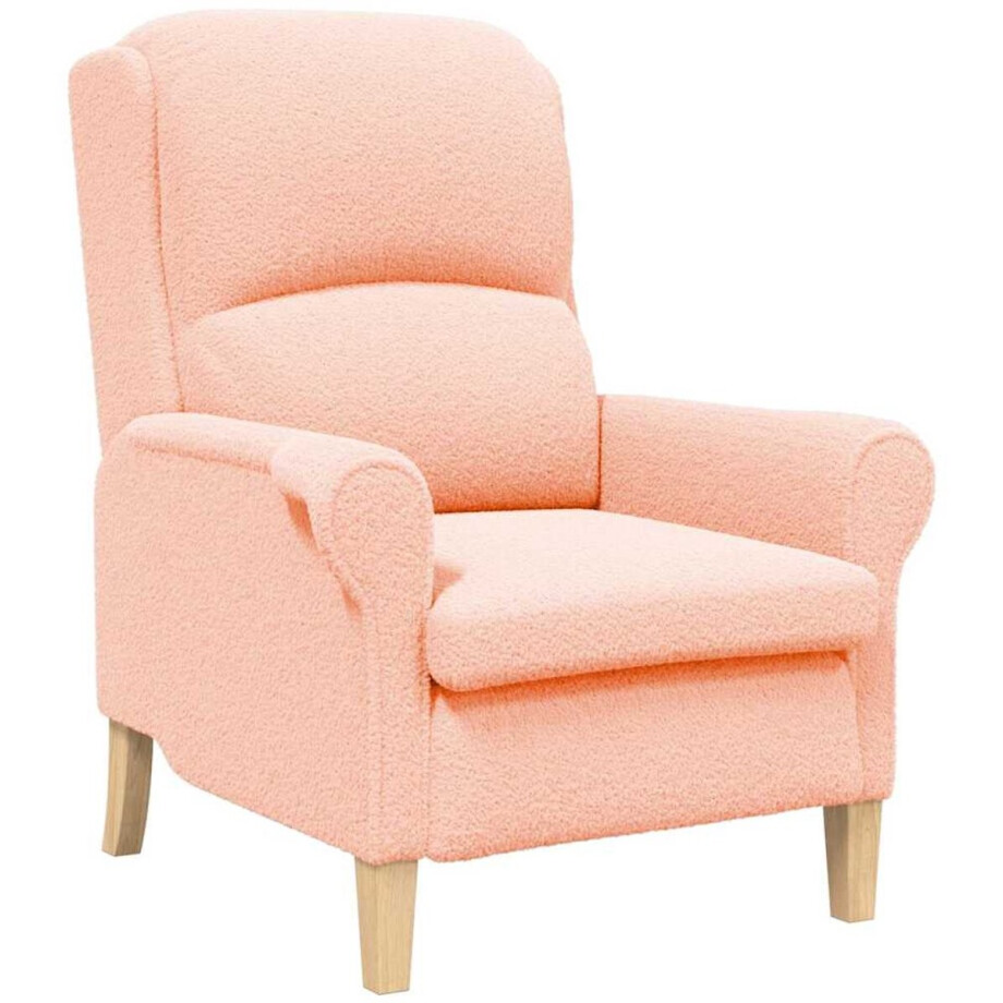 vidaXL - Fauteuil - Roze - 76 - x - 94 - x - 102 - cm afbeelding 1