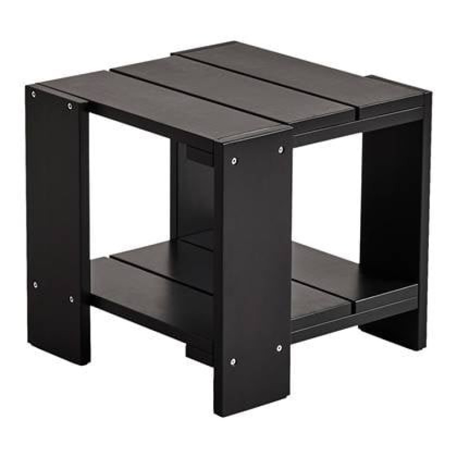 HAY Crate Bijzettafel H 45 cm - Zwart afbeelding 1