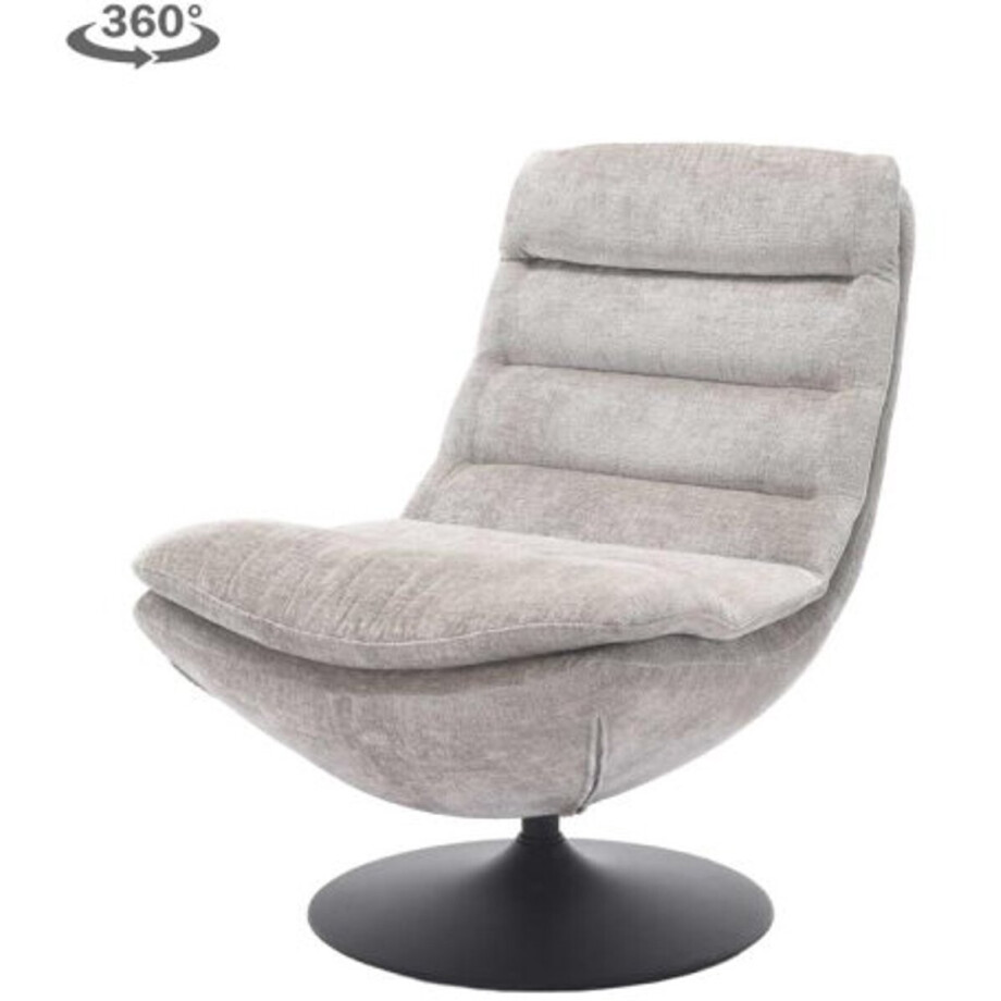 Tower Living Draaifauteuil Marano - Grijs Stof - 100x77x95cm Tower Living Draaifauteuil Marano - Grijs Stof - 100x77x95cm afbeelding 1