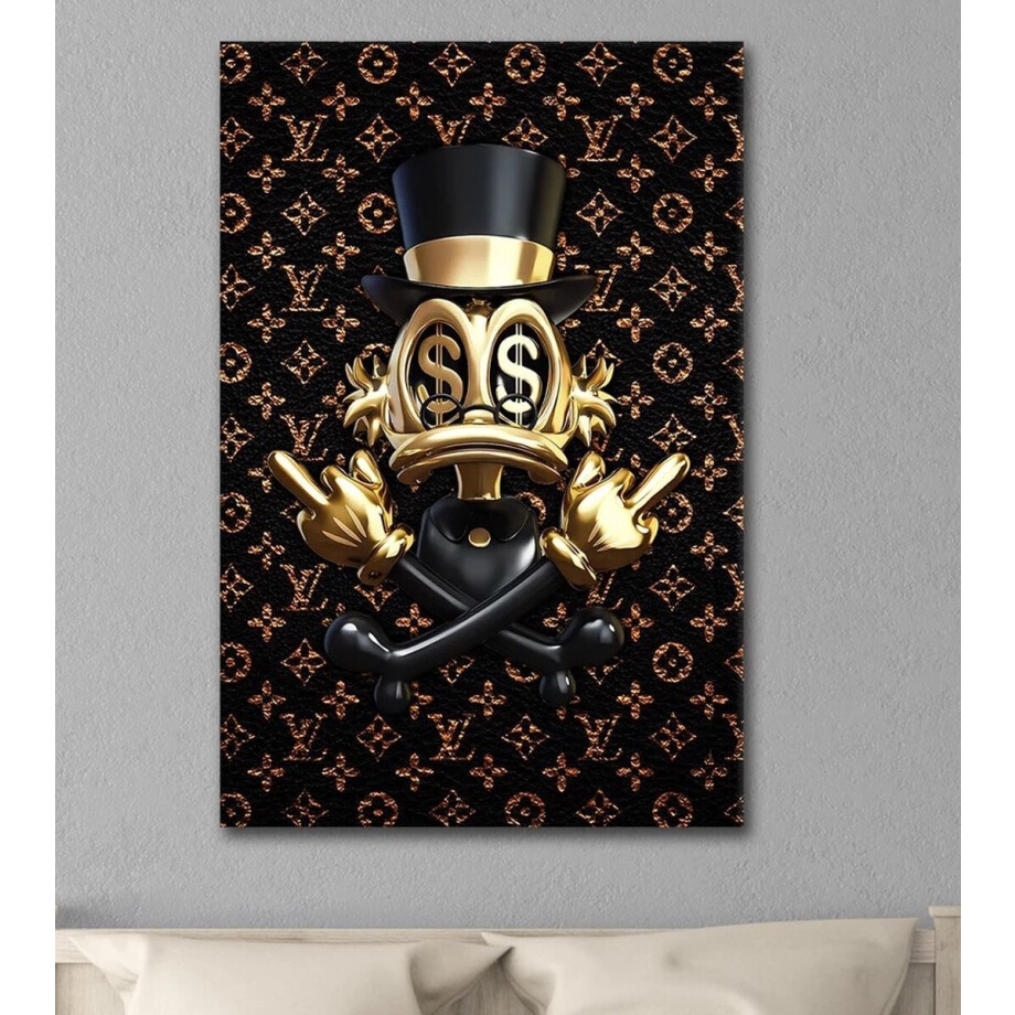 Dollar Duck Louis- Kristal Helder Galerie kwaliteit Plexiglas 5mm. - Blind Aluminium Ophang-frame - Luxe wanddecoratie - Fotokunst - professioneel verpakt en gratis bezorgd Dollar Duck Louis- Kristal Helder Galerie kwaliteit Plexiglas 5mm. - Blind Aluminium Ophang-frame - Luxe wanddecoratie - Fotokunst - professioneel verpakt en gratis bezorgd afbeelding 1