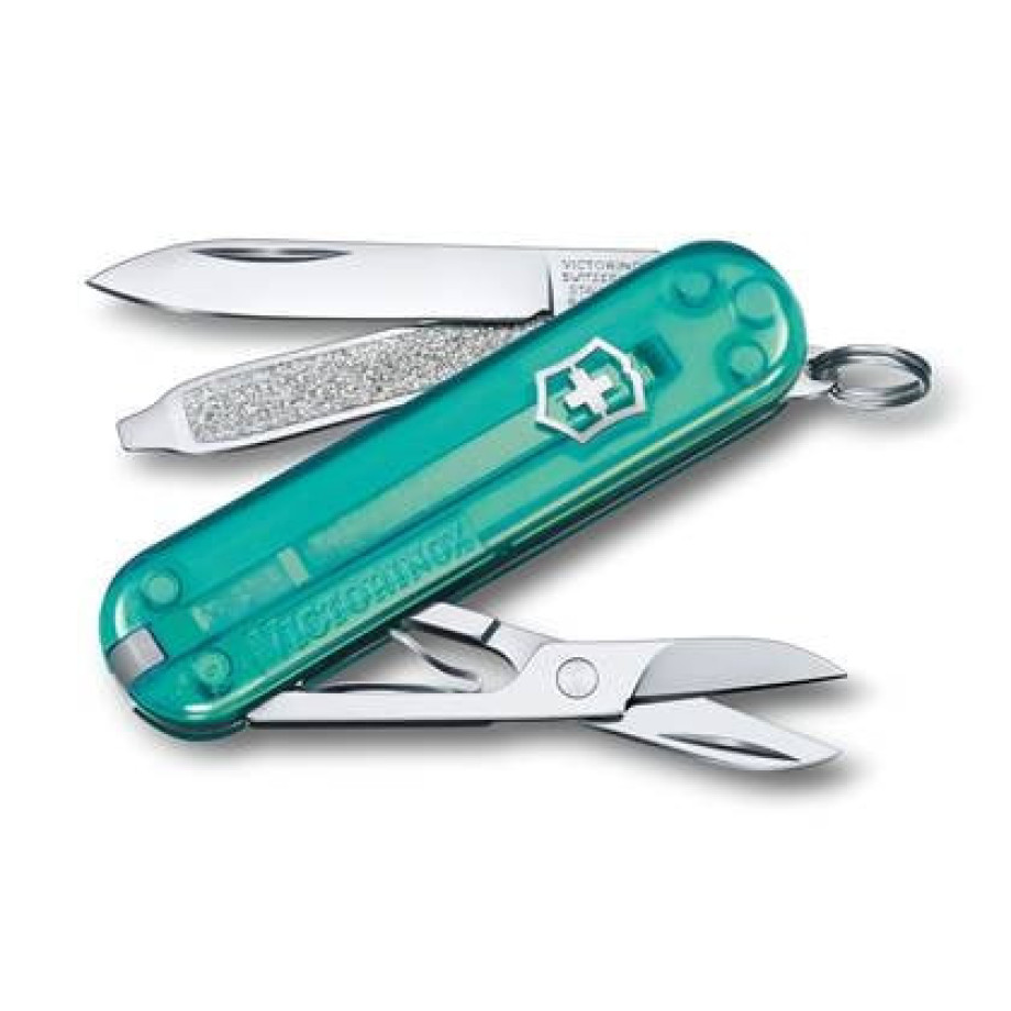 Victorinox Classic SD Transparent zakmes - Tropical Surf - 7 functies afbeelding 1