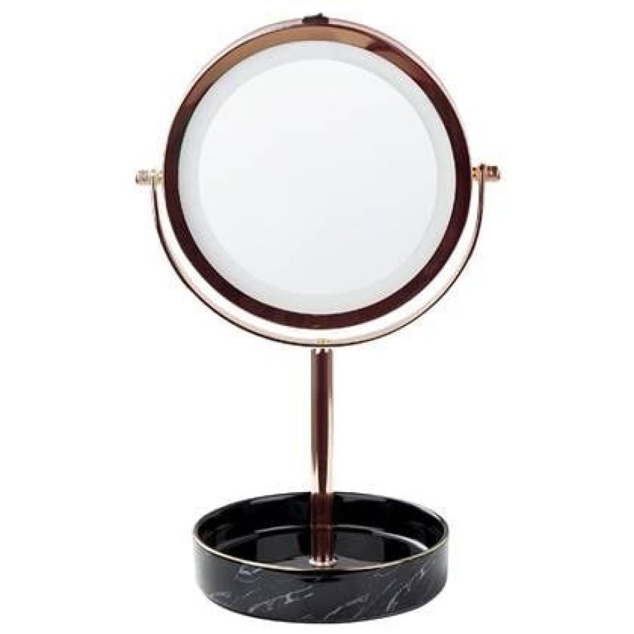 Beliani - SAVOIE - Make-up spiegel - RosÃ©goud - IJzer afbeelding 1