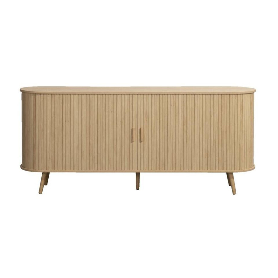 Leen Bakker - Dressoir Peter - 76x180x40 Cm - MDF - Bruin afbeelding 1