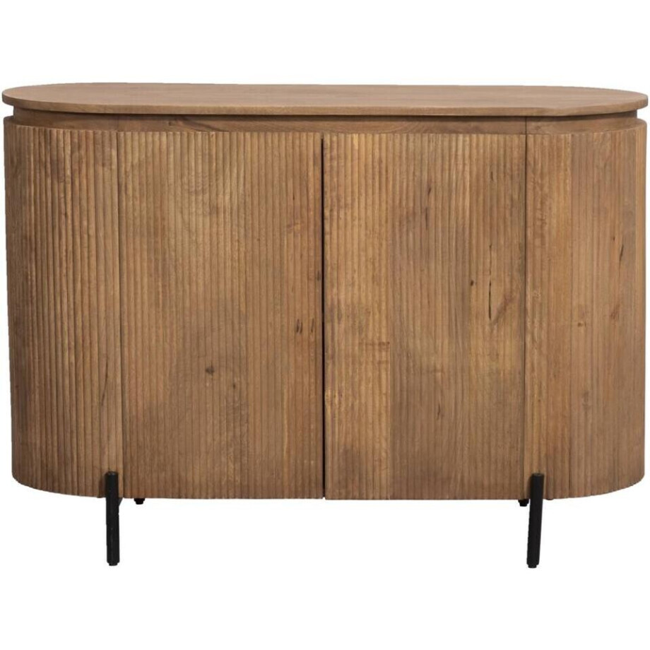 Leen Bakker - Dressoir Vito - Licht - 81x115x43 Cm - Mangohout - Bruin afbeelding 1