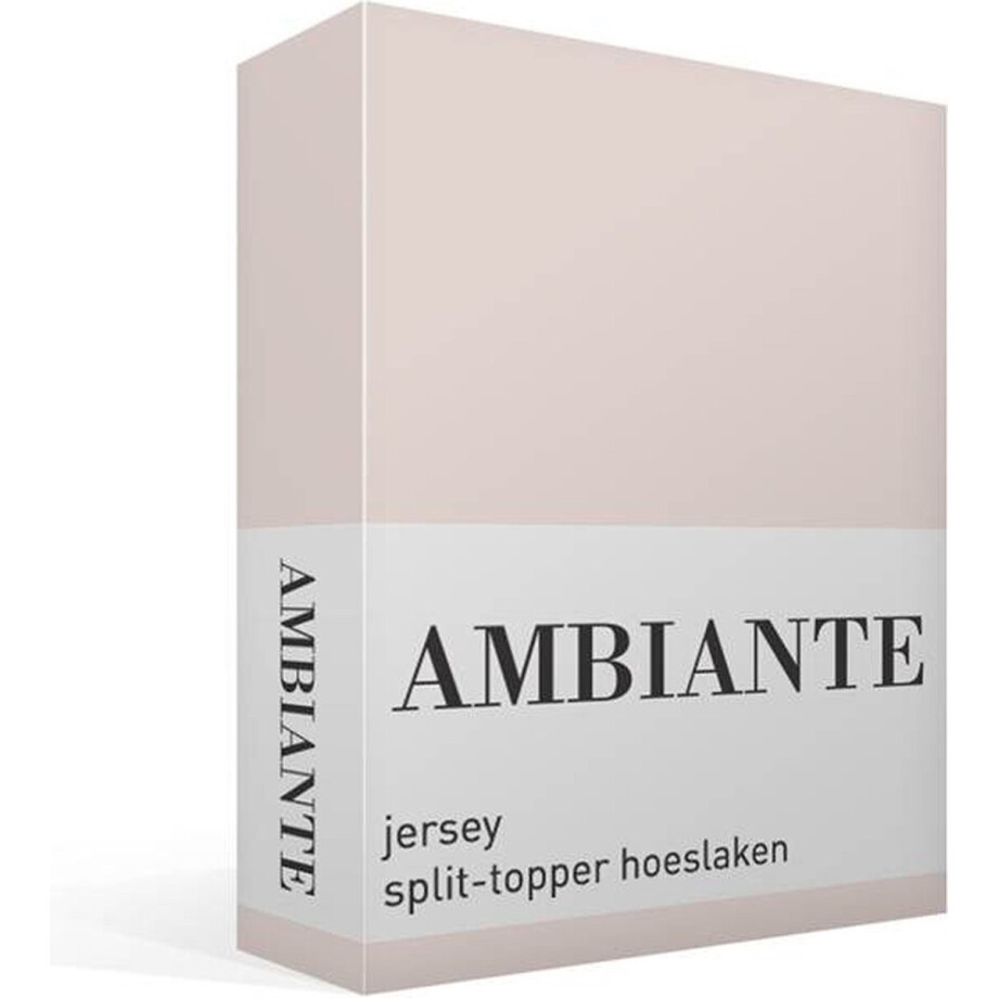 Ambiante Katoen - Splittopper Hoeslaken - 140x200/210 - Zand afbeelding 1