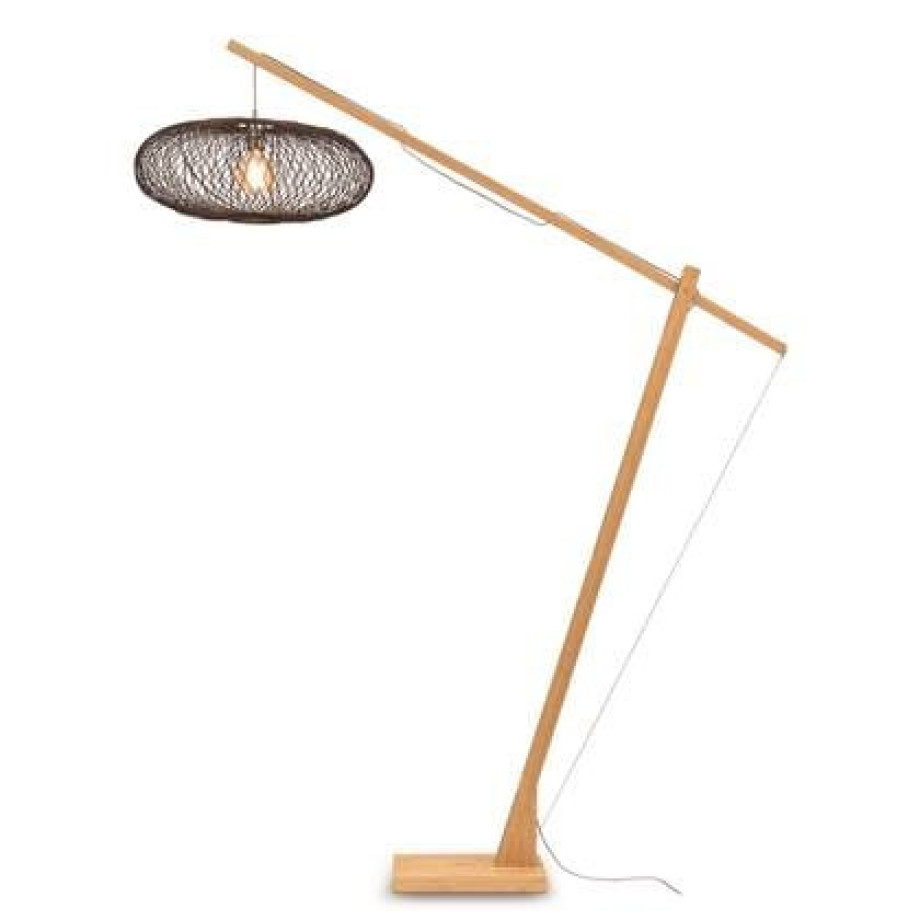 GOOD&MOJO Vloerlamp Cango - Bamboe|Zwart - 175x60x207cm afbeelding 1