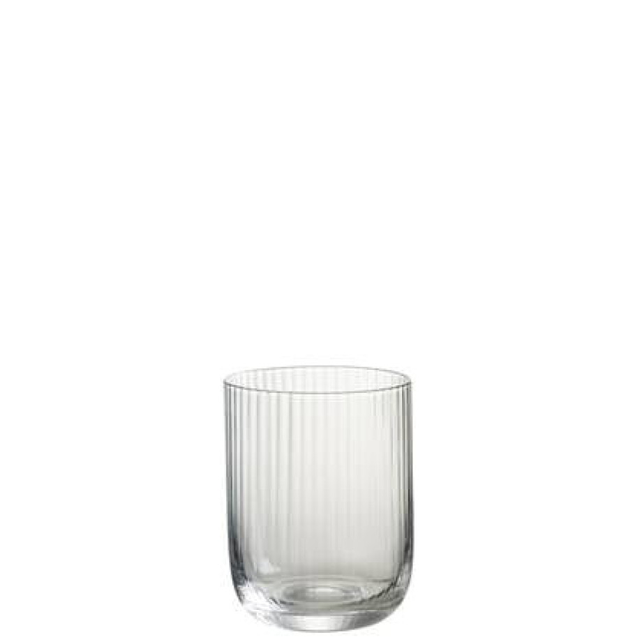 J-Line Kyle glas - drinkglas - transparant - 6x afbeelding 1