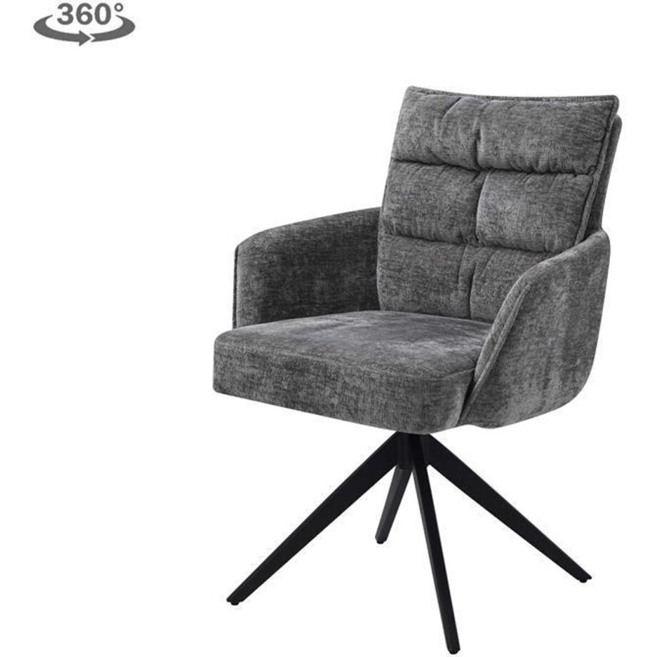Tower Living - Rosora draaibare armstoel - grijs afbeelding 1