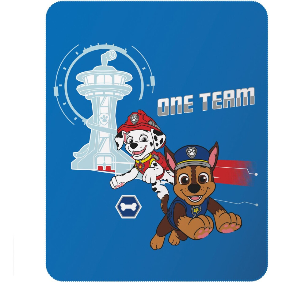 PAW Patrol Fleece deken One Team - 110 x 140 cm - Polyester afbeelding 1