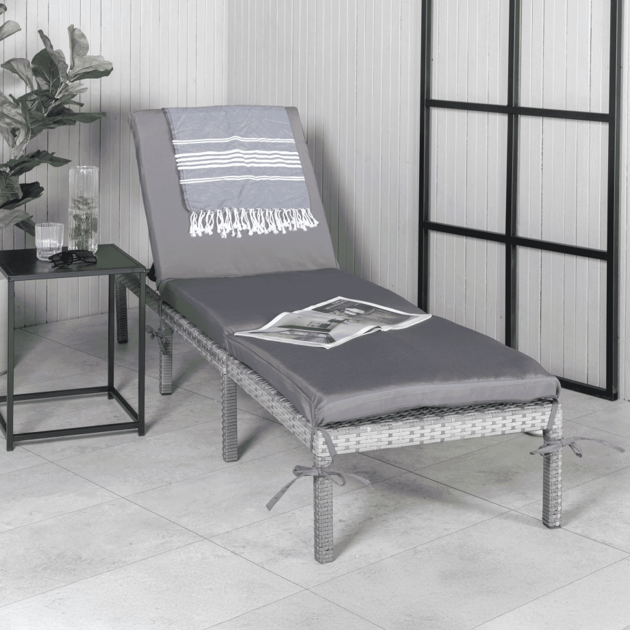 Nohr Ligbed 'Tyke' Wicker, kleur Grijs afbeelding 1