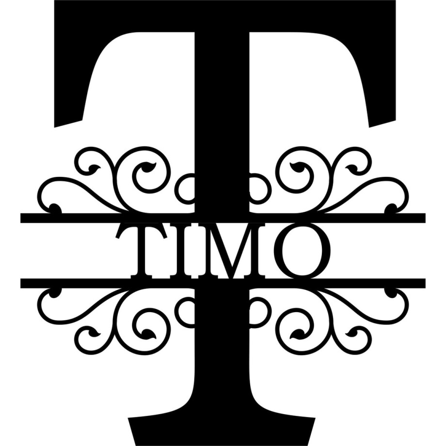 Wanddecoratie | Gepersonaliseerde letters A t/m Z - M (20cm) afbeelding 1