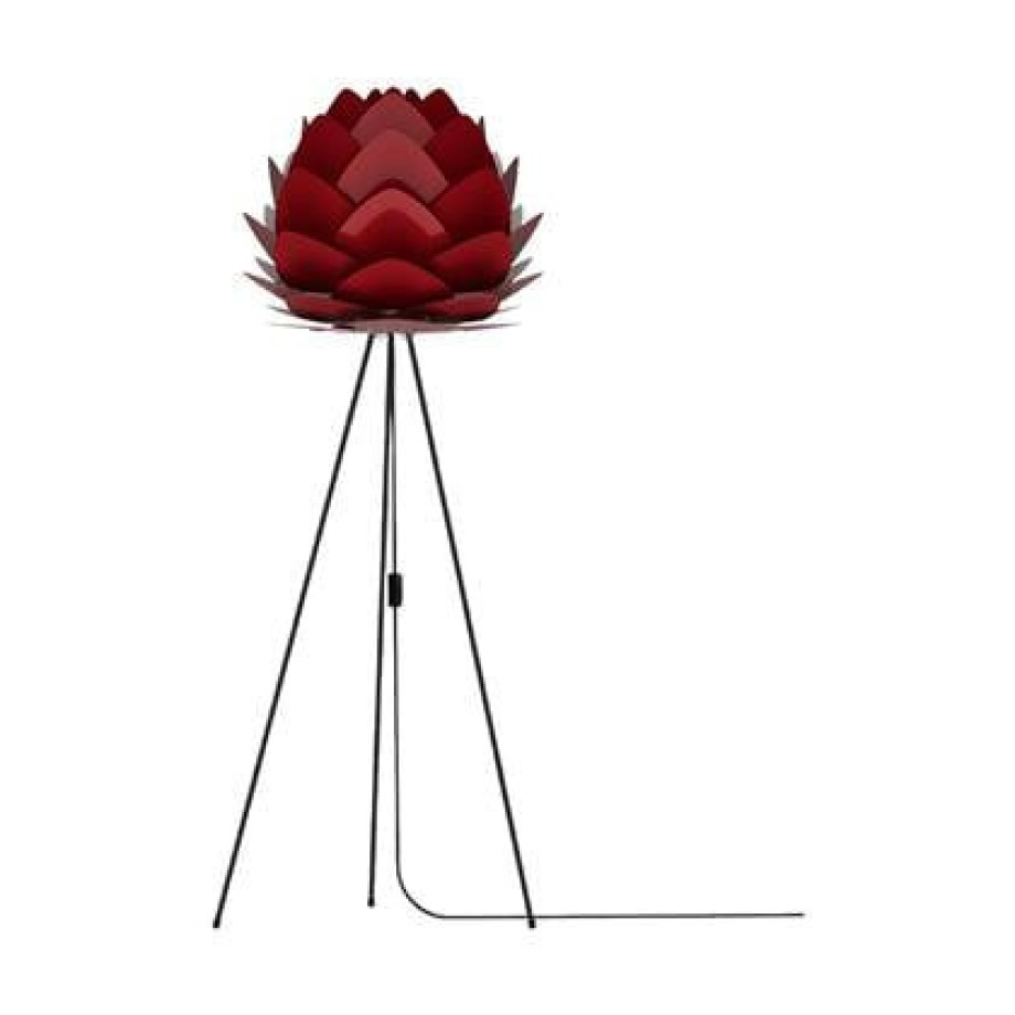 Umage Aluvia Medium vloerlamp ruby red - met tripod zwart - Ã 59 cm afbeelding 1