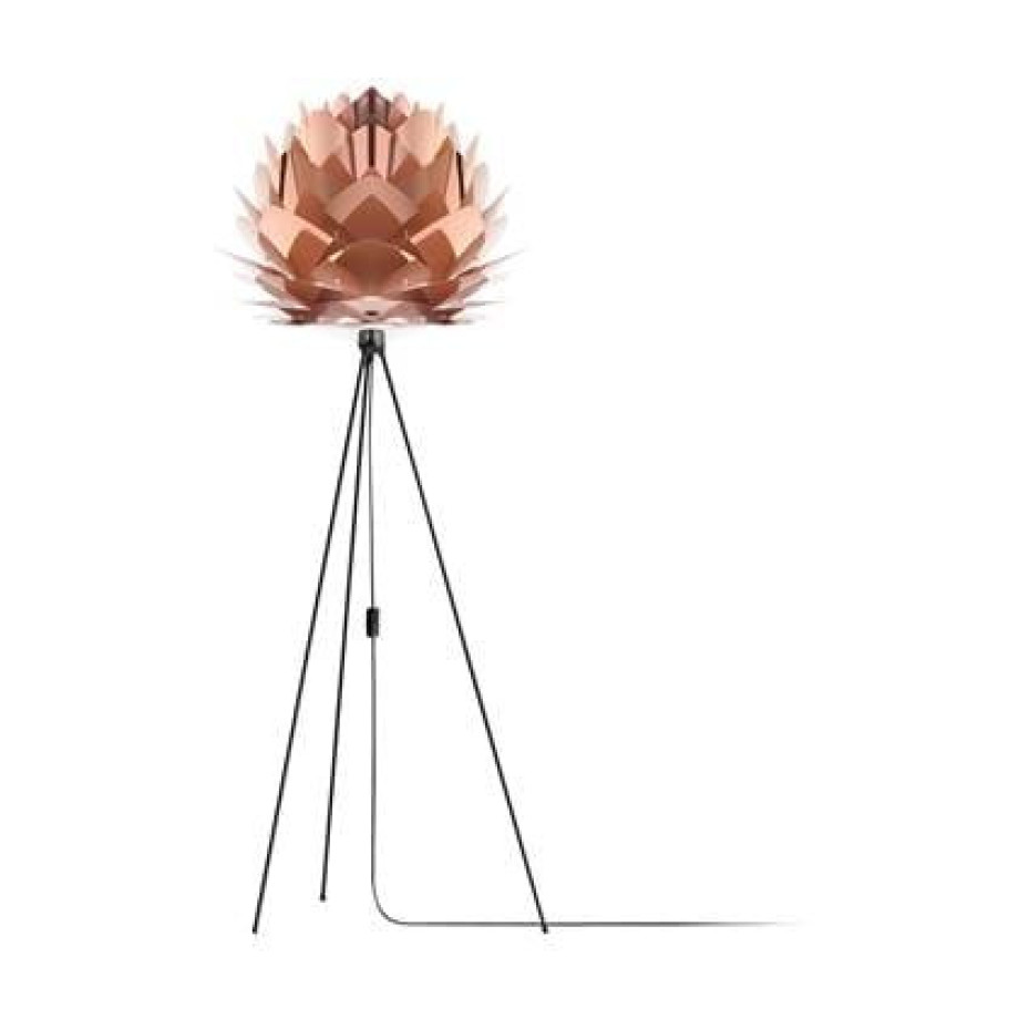 Umage Silvia Medium vloerlamp copper - met tripod zwart - Ã 50 cm afbeelding 1
