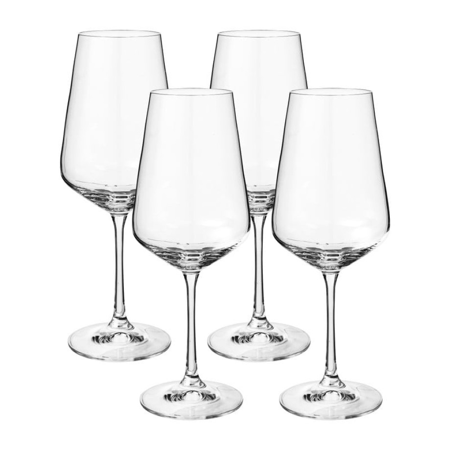 Wijnglas kristal - 450 ml - set van 4 afbeelding 1