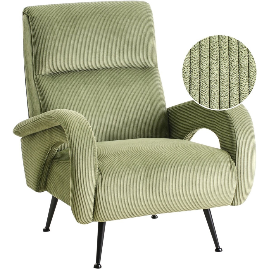 SVALOV - Fauteuil - Groen - Corduroy afbeelding 1