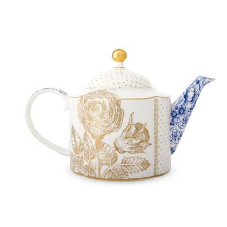 Pip Studio Theepot - Royal - Wit - 1.65l afbeelding 1
