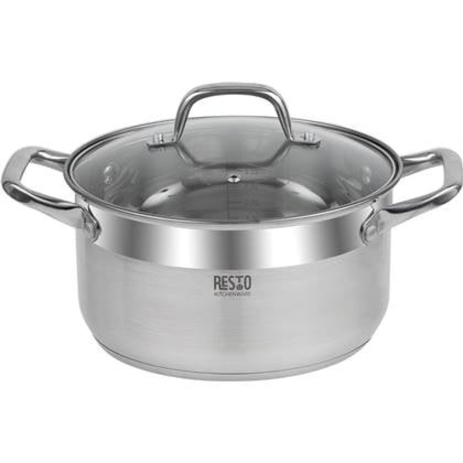 Resto Kitchenware - Libra - Braadpan - Kookpan - RVS 4,6 liter afbeelding 1
