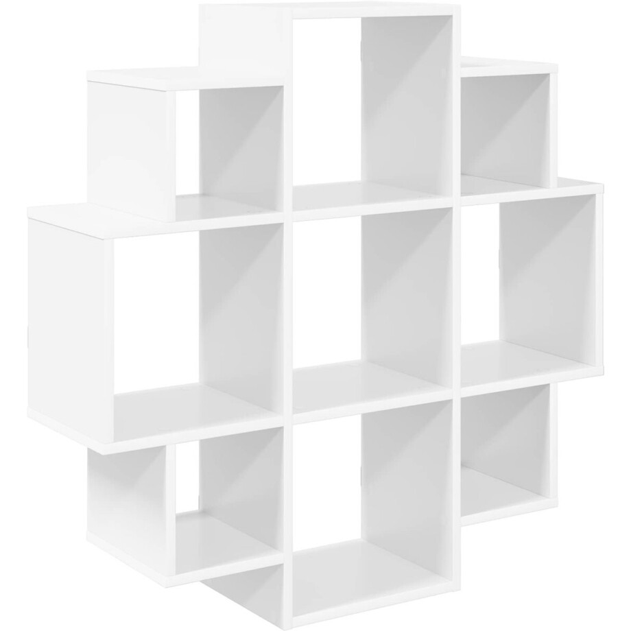 vidaXL - Wandplank - Wit - 90 - x - 25 - x - 90 - cm - Bewerkt - hout vidaXL - Wandplank - Wit - 90 - x - 25 - x - 90 - cm - Bewerkt - hout afbeelding