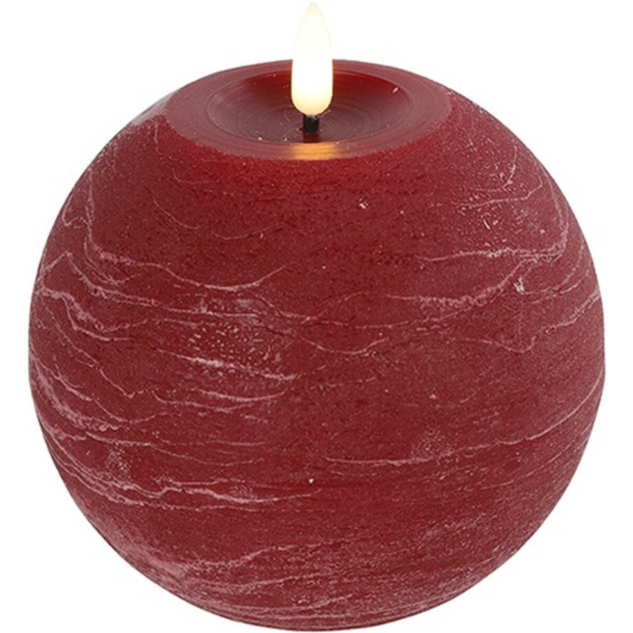 Bolkaars LED rond Lyon - Large rood - L12 - B12 - Hoogte 12,5CM afbeelding 1