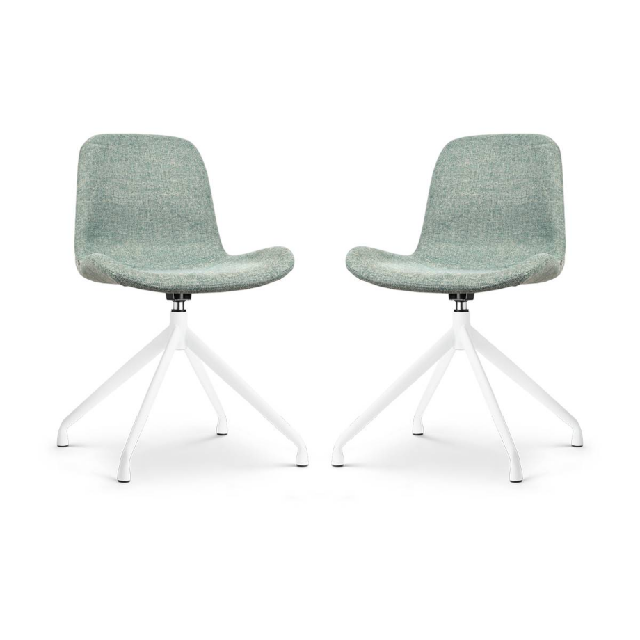 Set van 2 eetkamerstoelen Nola-Fé draaibaar | Nolon afbeelding 1