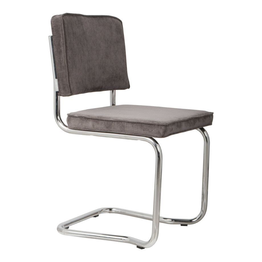 Zuiver Eetkamerstoel 'Ridge' Rib Kink, kleur Antraciet afbeelding 1