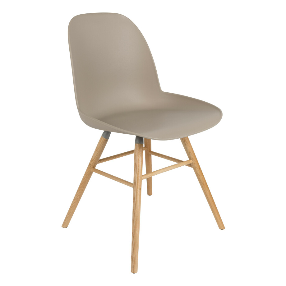 Zuiver Eetkamerstoel 'Albert Kuip' PP, kleur Taupe Zuiver Eetkamerstoel 'Albert Kuip' PP, kleur Taupe afbeelding 1