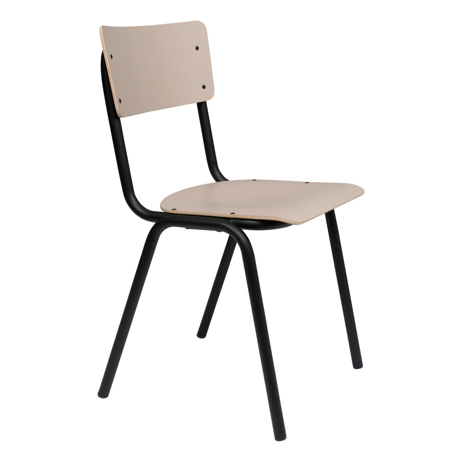 Zuiver Eetkamerstoel 'Back to School' Matte, kleur Beige Zuiver Eetkamerstoel 'Back to School' Matte, kleur Beige afbeelding 1