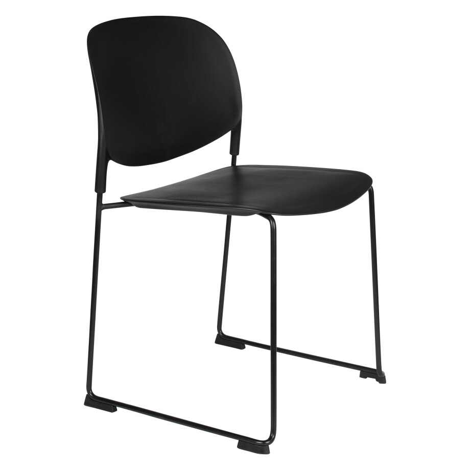 ZILT Eetkamerstoel 'Simon' kleur Zwart ZILT Eetkamerstoel 'Simon' kleur Zwart afbeelding 1