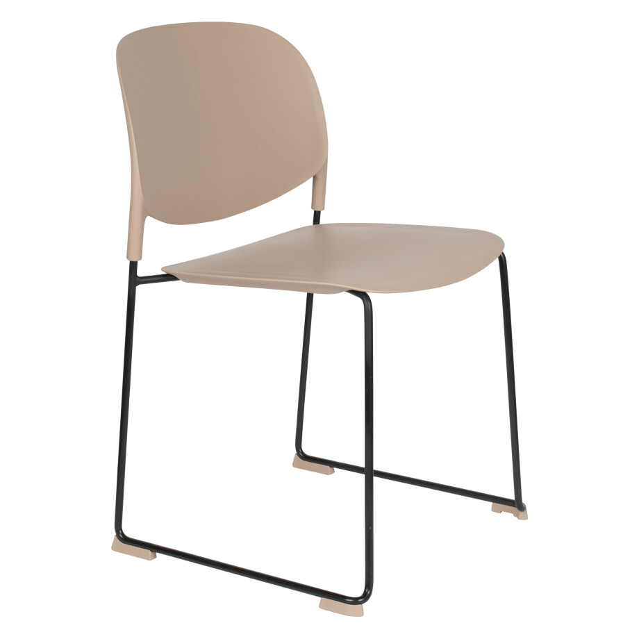 ZILT Eetkamerstoel 'Simon' kleur Beige ZILT Eetkamerstoel 'Simon' kleur Beige afbeelding 1