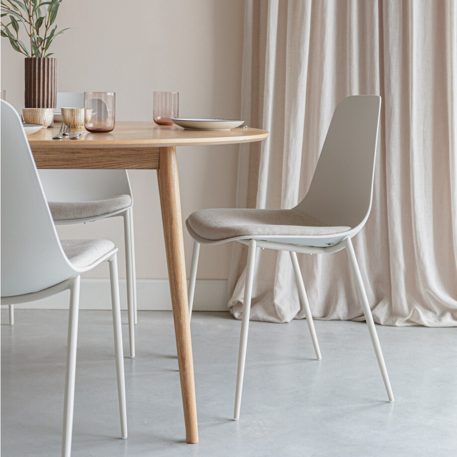 ZILT Eetkamerstoel 'Ismael' kleur Wit afbeelding 1