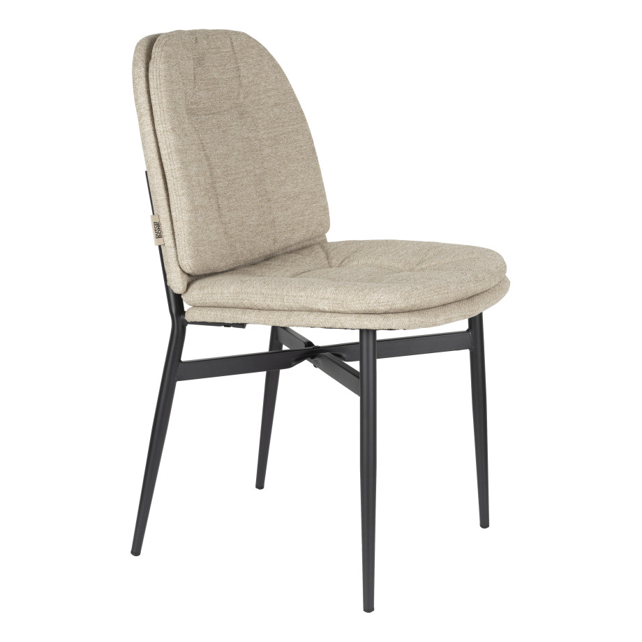 Dutchbone Eetkamerstoel 'Jade' kleur Beige afbeelding 1