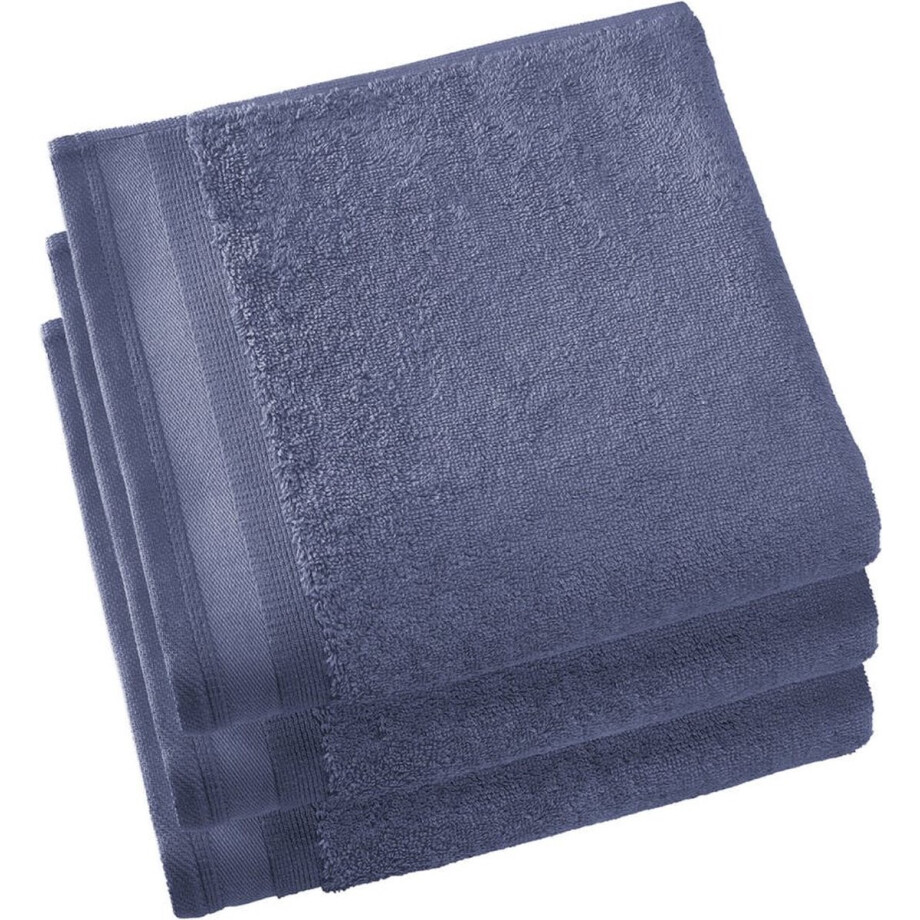 De Witte Lietaer Contessa - Handdoek - 50x100 cm - Set van 3 - Sapphire Blue De Witte Lietaer Contessa - Handdoek - 50x100 cm - Set van 3 - Sapphire Blue afbeelding 1