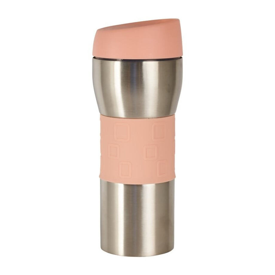 Thermosfles - roze - 400 ml afbeelding 