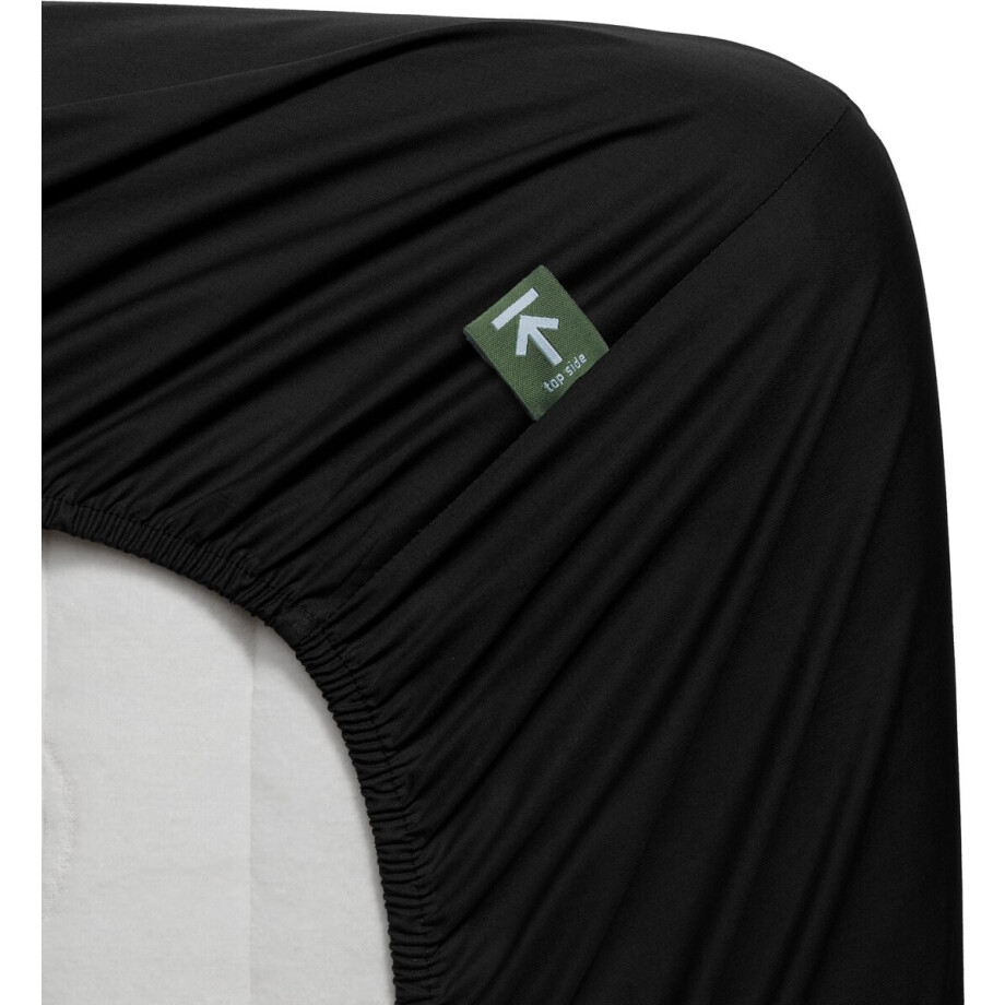 Beddinghouse Percale katoen - Splittopper Hoeslaken - 180x220 - Zwart afbeelding 1