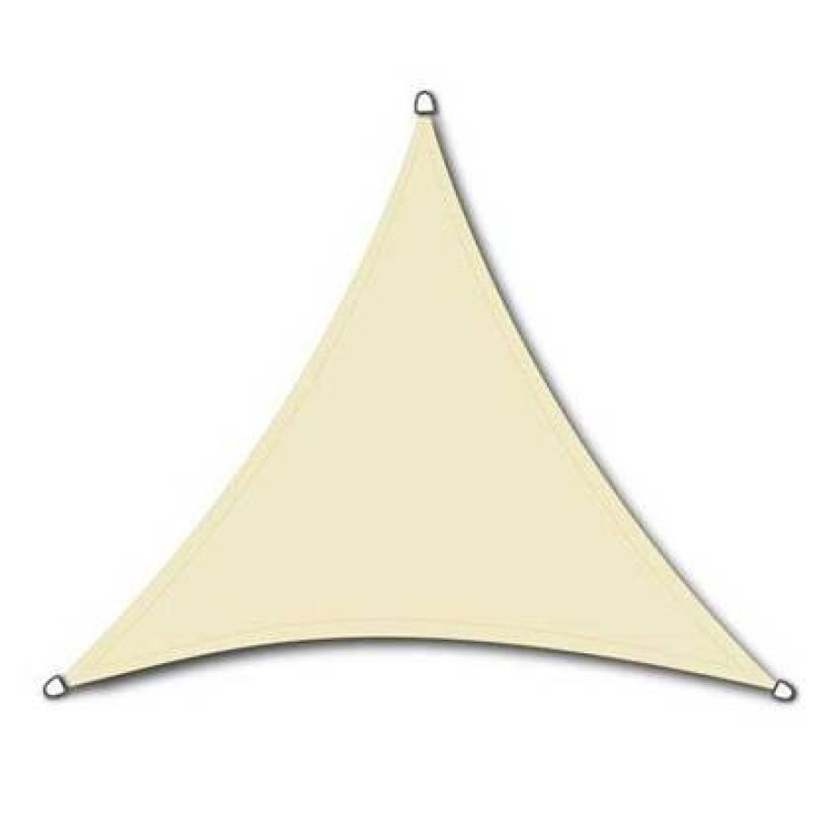Nesling schaduwdoek driehoek 5m Wit met Bevestigingsset afbeelding 1