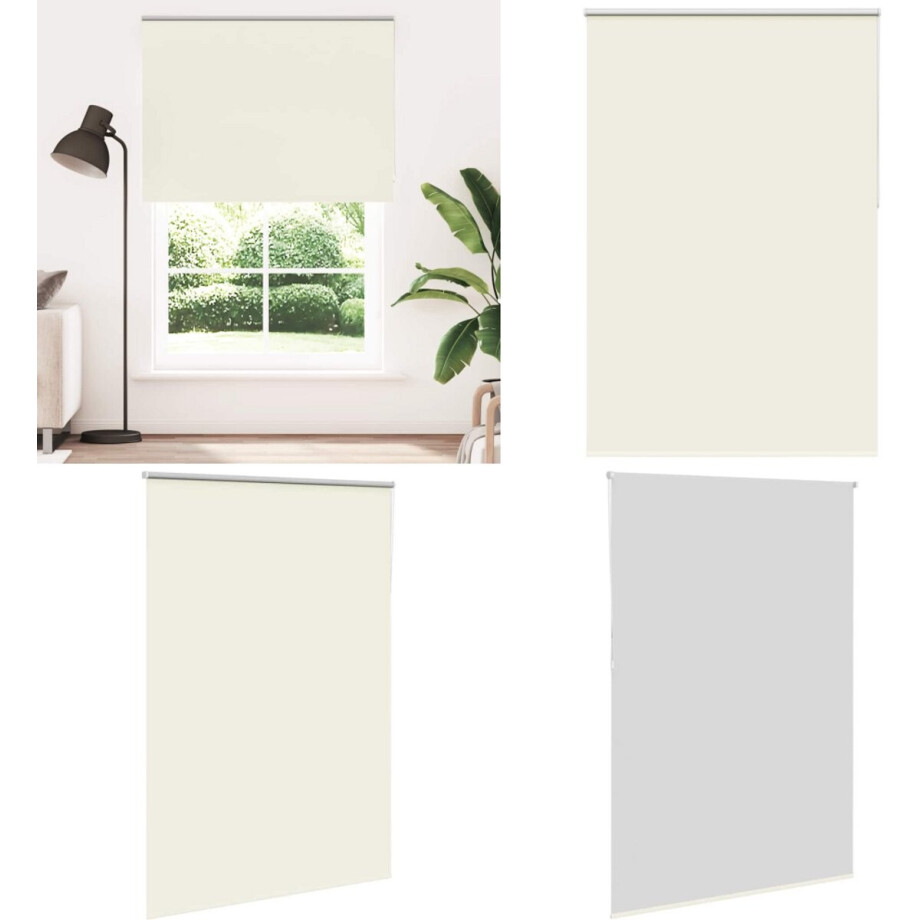 vidaXL Rolgordijn verduisterend 150x230 cm stofbreedte 146,6 cm - Rolgordijn - Rolgordijnen - Dag- En Nachtgordijn - Verduisterend Rolgordijn afbeelding 1