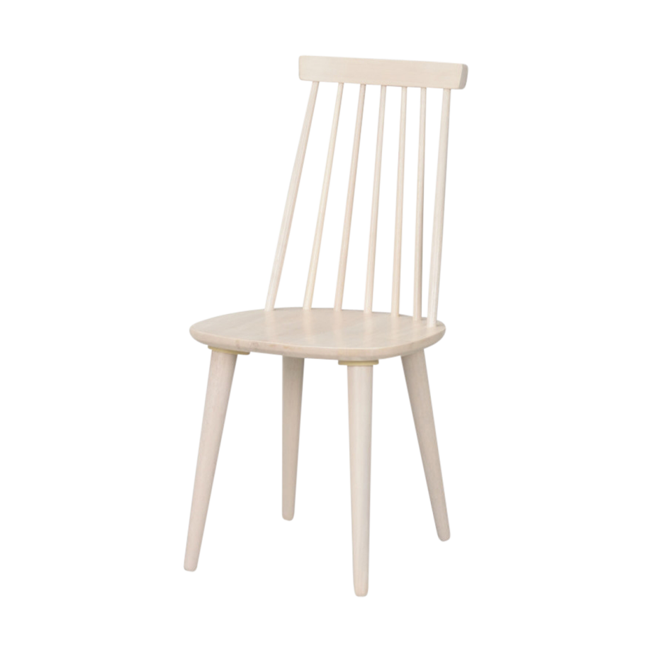 Lotta houten spijlenstoel whitewash Lotta houten spijlenstoel whitewash afbeelding 1