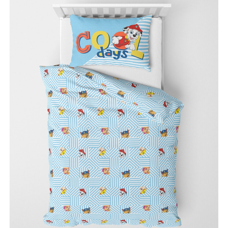 PAW Patrol Dekbedovertrek Cool Days - Eenpersoons - 140 x 200 + 60 x 70 cm - Katoen afbeelding 1