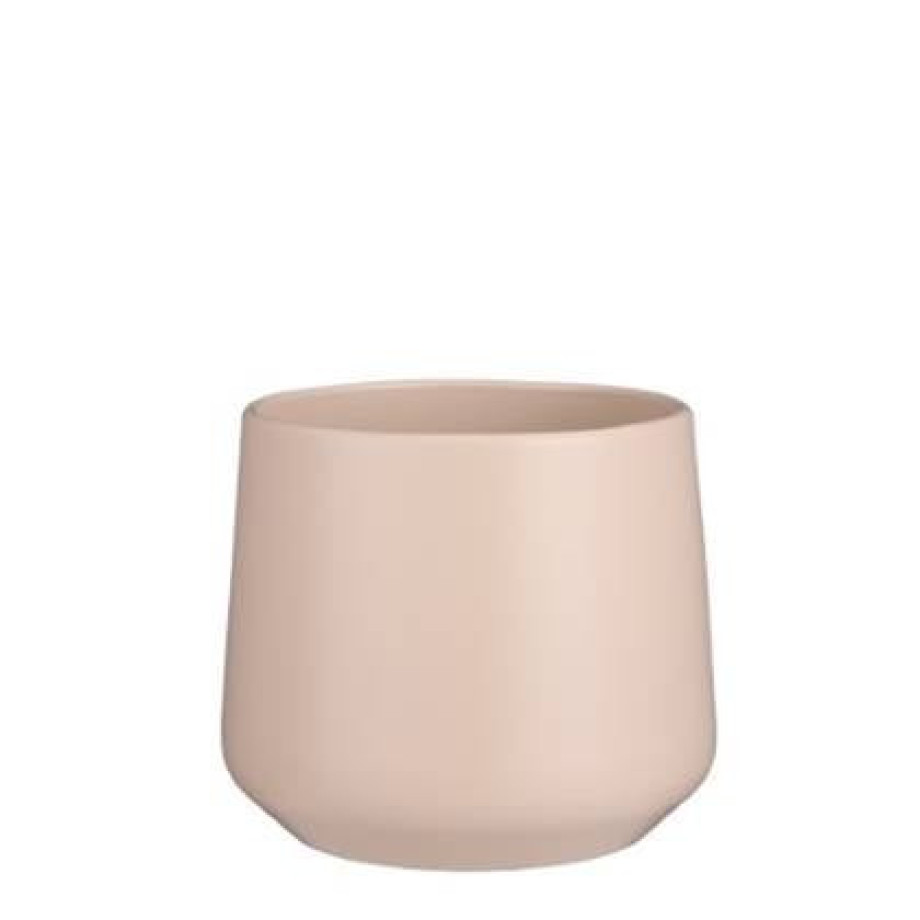 Mica Decorations - Amber pot rond l.roze mat - h18xd21cm afbeelding 1