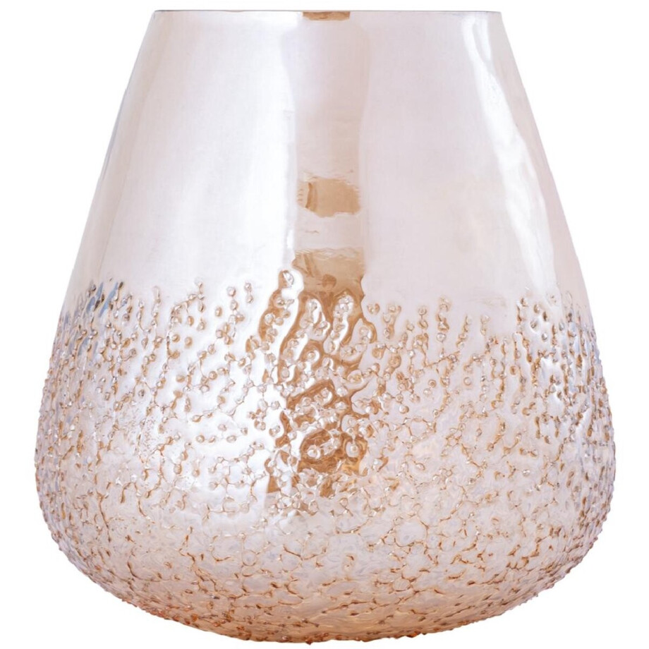 PTMD - Windlicht Ameara - Oranje - 20.5x20.5x20.5cm PTMD - Windlicht Ameara - Oranje - 20.5x20.5x20.5cm afbeelding 1