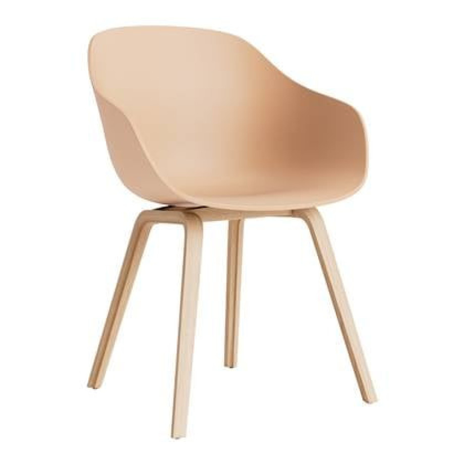 HAY About a Chair AAC222 Stoel - Soaped Oak - Pale Peach afbeelding 1