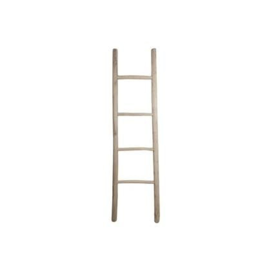Decoratieve ladder - 35-45x5x150 - Naturel - Teak afbeelding 1