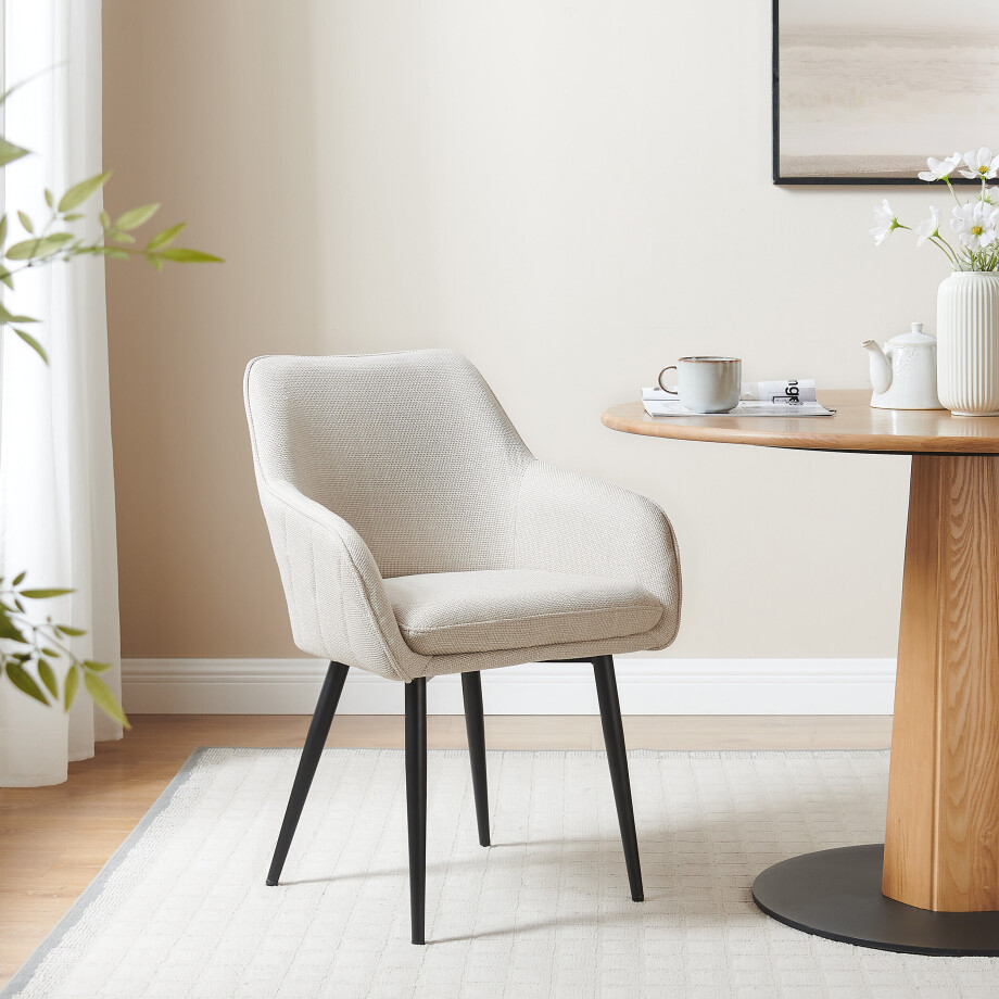 Artistiq Eetkamerstoel 'Randel' kleur wit afbeelding 1